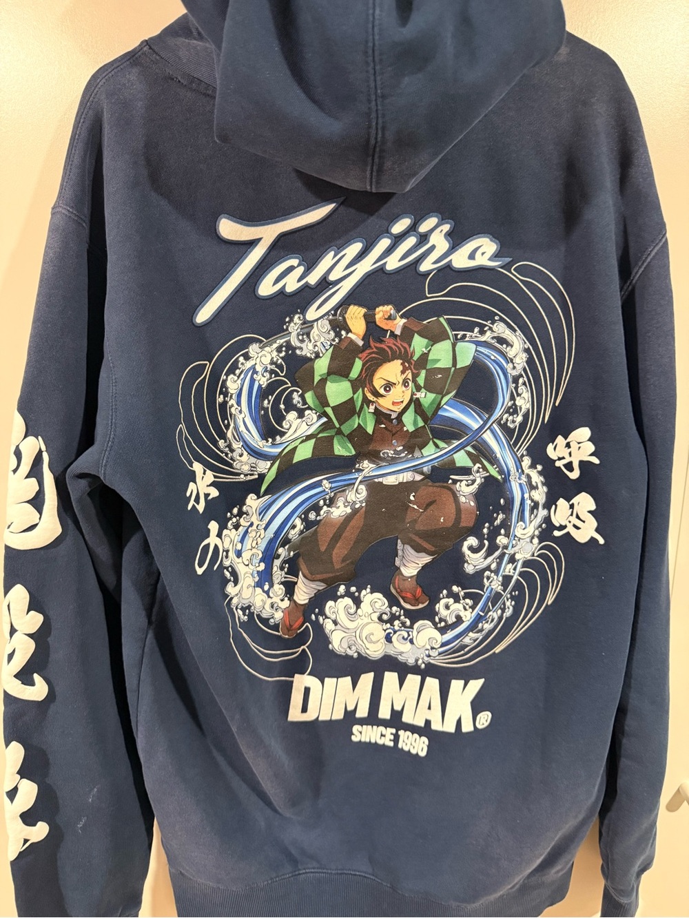 Tanjiro Graphic Hoodie - Navy Dim Mak - Picture 1 of 5